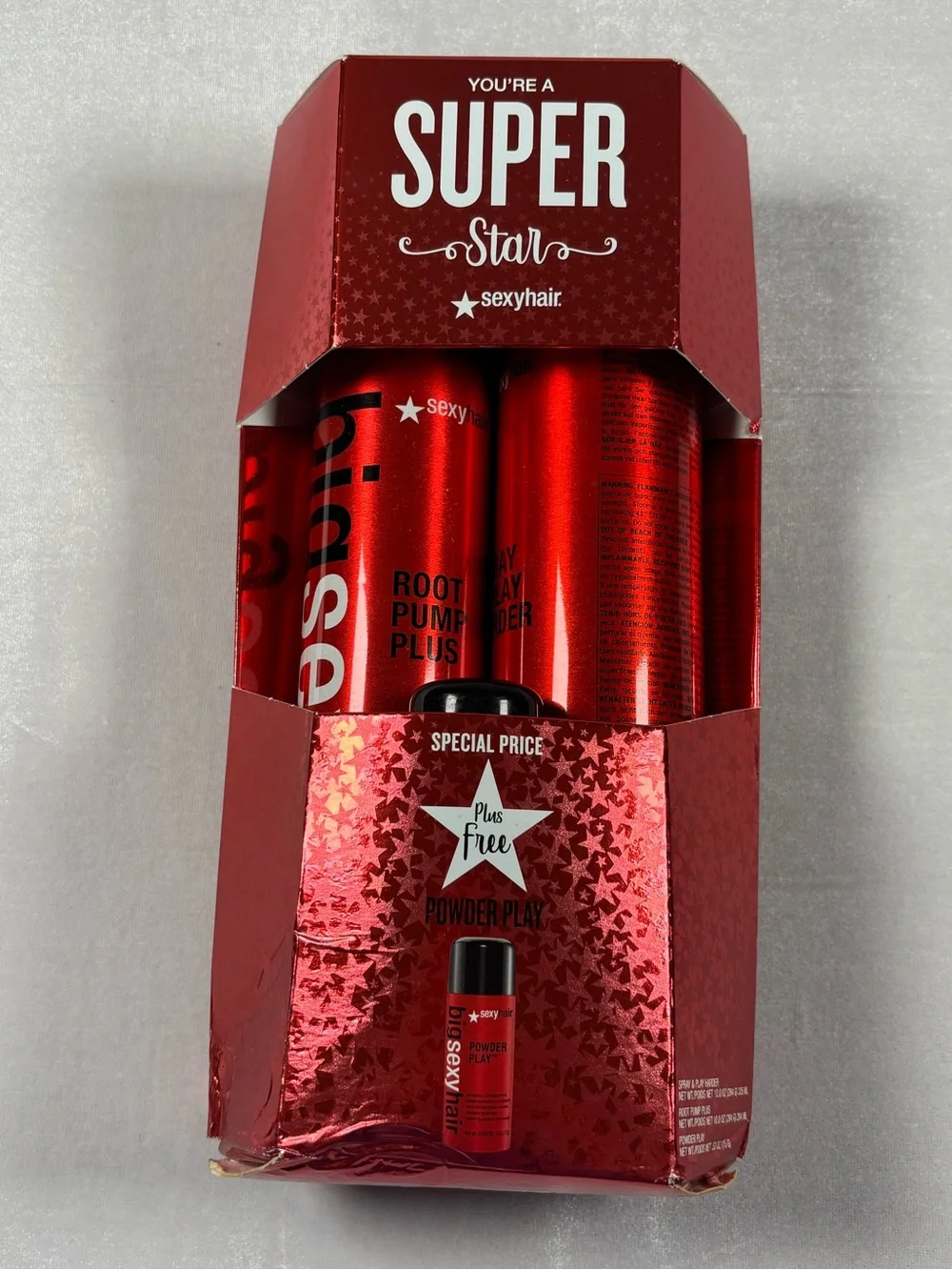 Sexy Hair Big Sexy Hair Volumizing Trio Gift Set NIB Root Pump Plus Spray